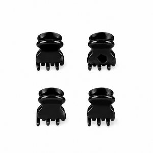 4er Mini Clips Black