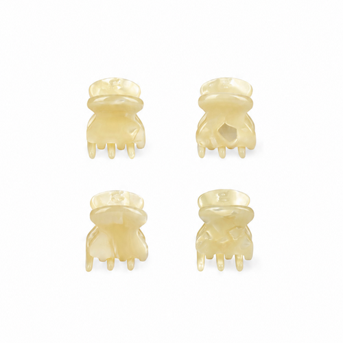 4er Mini Clips Butter Yellow
