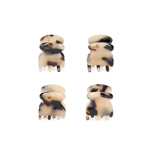 4er Pack gillie Mini Clips Tortoise