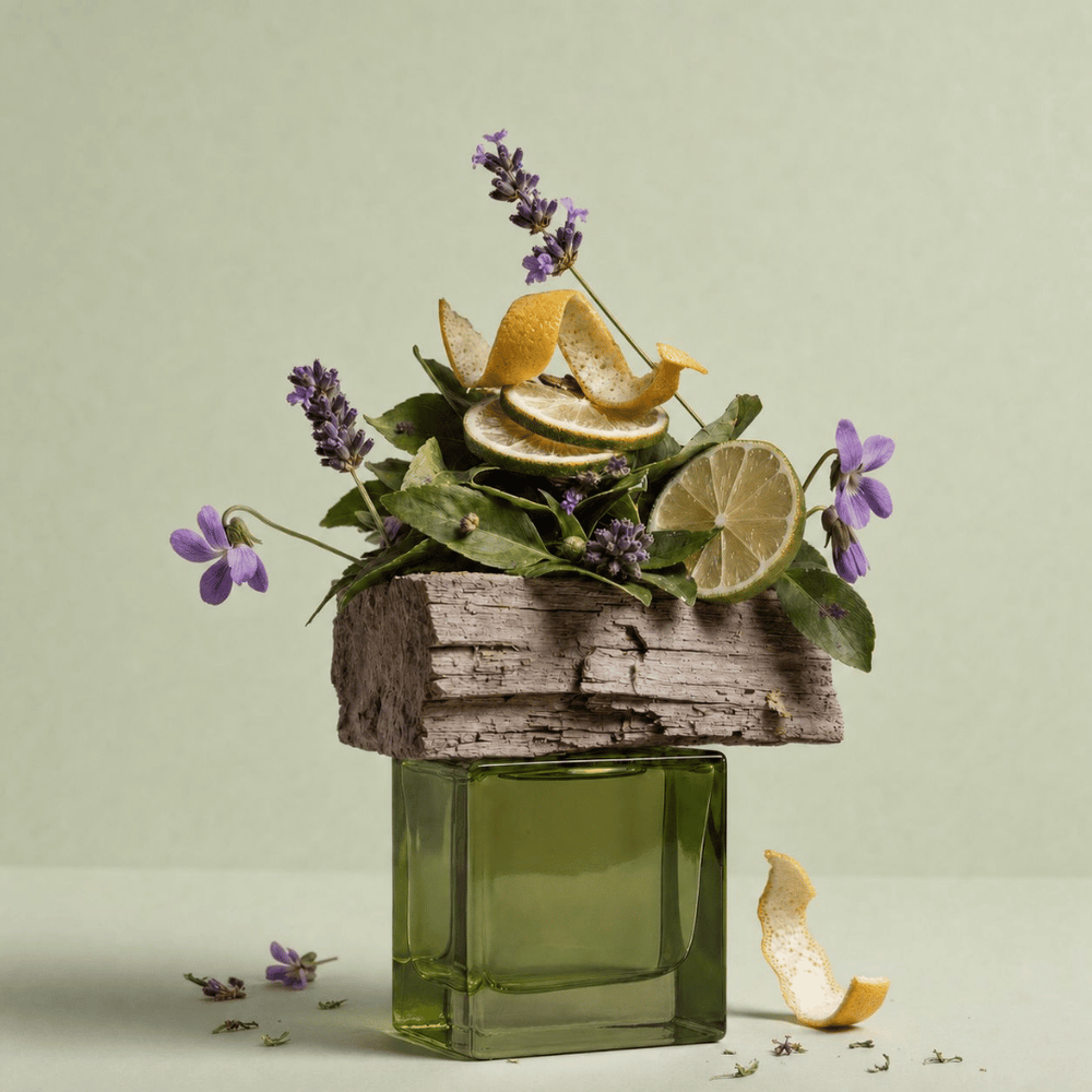 gillie Love Story Hair & Body Spritz auf korallfarbenem Hintergrund mit der Duftkategorie Floral.