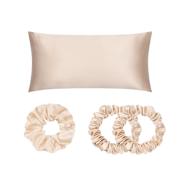 gillie silk gift box beige